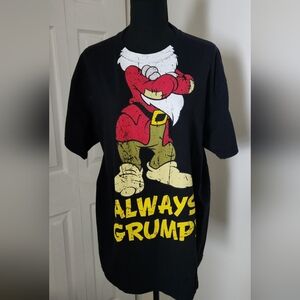 Disney Black Cotton Grumpy T Shirt
